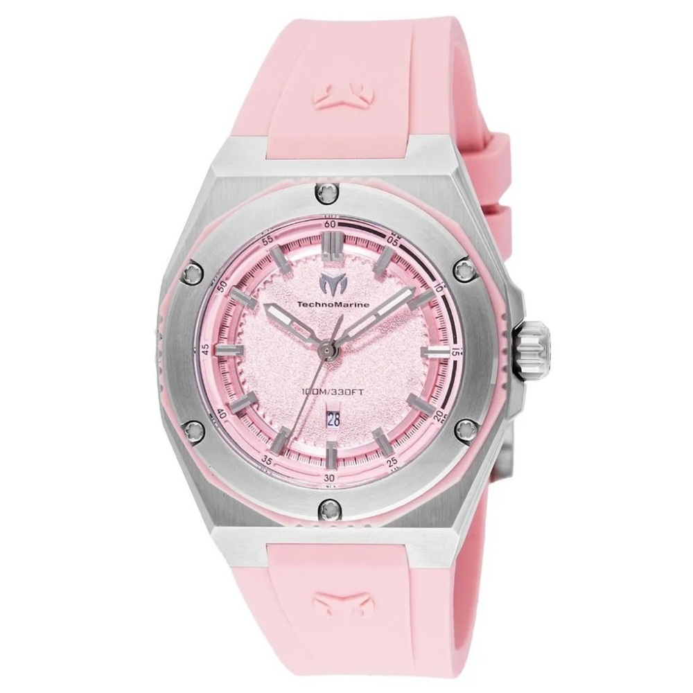 NEW IN CASE / BOX TechnoMarine Coral Legacy Women's Watch 36mm Pink - TM-416053